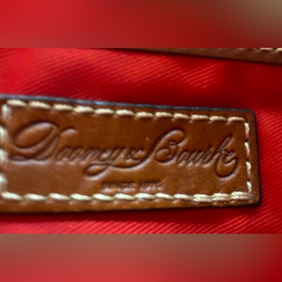 Dooney & Bourke Black Tote with Tan Straps - Picture 6 of 13